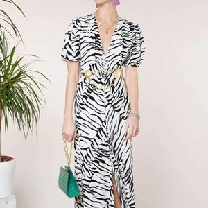 Rixo Tonya Printed Crepe Midi Dress